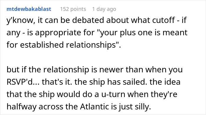 A user comments about a Groomsman boycotting his best friend's wedding over his toxic girlfriend. A user comments about a Groomsman boycotting his best friend's wedding over his toxic girlfriend.