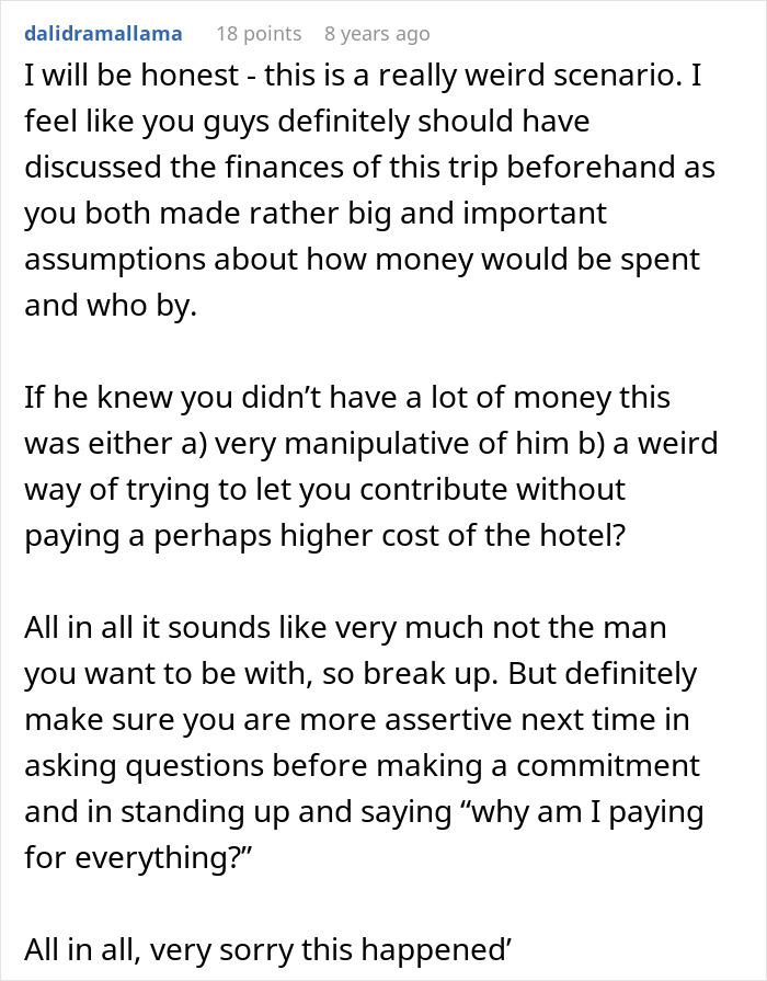 Woman Ends Things Before They Even Officially Start After One Trip With BF: “Lesson Learned” Woman Ends Things Before They Even Officially Start After One Trip With BF: “Lesson Learned”