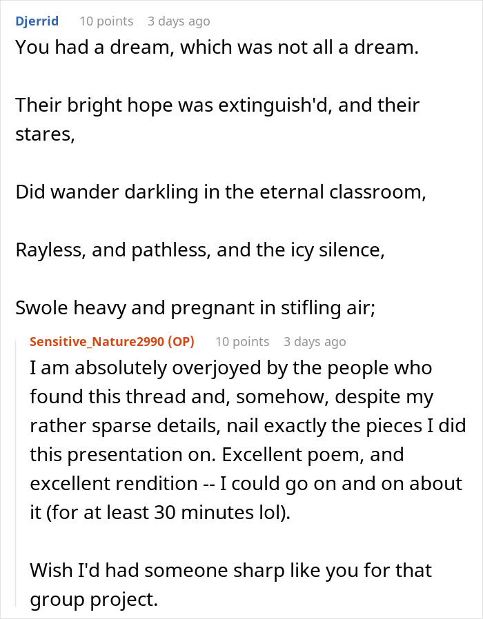 Person Has To Deal With Lazy People During Group Project, Finds The Perfect Way To Make Them Fail Person Has To Deal With Lazy People During Group Project, Finds The Perfect Way To Make Them Fail