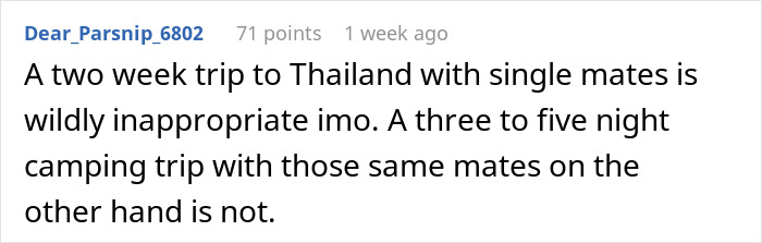 Guy Wants Marriage At Home And Single-Guy Trips To Thailand With Pals, Wife Says He Can’t Have Both Guy Wants Marriage At Home And Single-Guy Trips To Thailand With Pals, Wife Says He Can’t Have Both