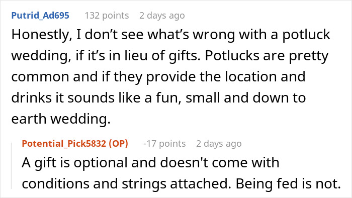 People Are Discussing Bride’s Idea Of A Potluck Wedding And It’s Pretty Triggering For Some People Are Discussing Bride’s Idea Of A Potluck Wedding And It’s Pretty Triggering For Some