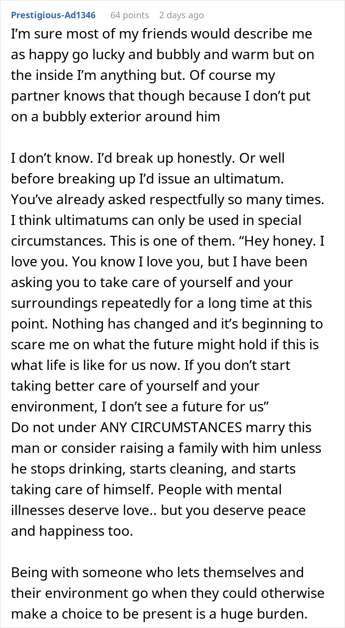 Woman Opens Up About Being Repulsed By Boyfriend, Gets A Reality Check From The Internet Woman Opens Up About Being Repulsed By Boyfriend, Gets A Reality Check From The Internet
