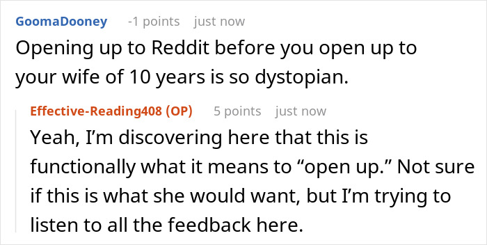 Guy Doesn't Know What It Means To "Open Up Emotionally," Wife Of 10 Years On Brink Of Divorce Guy Doesn't Know What It Means To "Open Up Emotionally," Wife Of 10 Years On Brink Of Divorce