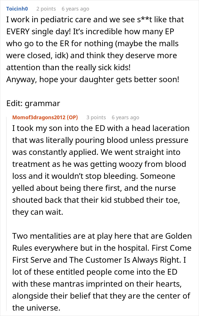 Parents Act Entitled In Pediatric ER, Have To Be Snubbed By Nurse Multiple Times Until They Give Up Parents Act Entitled In Pediatric ER, Have To Be Snubbed By Nurse Multiple Times Until They Give Up