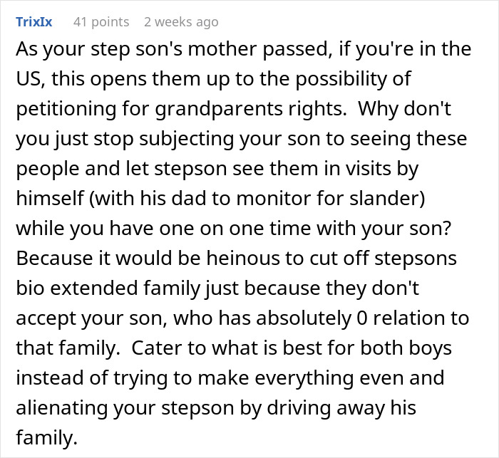 Woman Lets Her Husband Go Hard On His Ex-In-Laws After Her Son Starts Asking Painful Questions