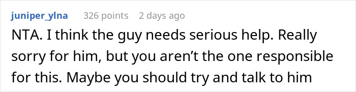 A comment on a boyfriend's dinner table habit, advising to talk to him as he needs serious help. A comment on a boyfriend's dinner table habit, advising to talk to him as he needs serious help.