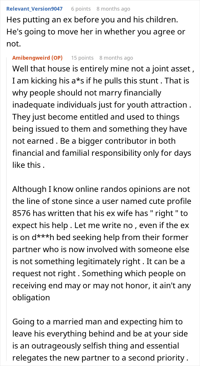 Husband Drops Everything To Help His Sick Ex Wife, Doesn't Care What His Current Wife Thinks Husband Drops Everything To Help His Sick Ex Wife, Doesn't Care What His Current Wife Thinks