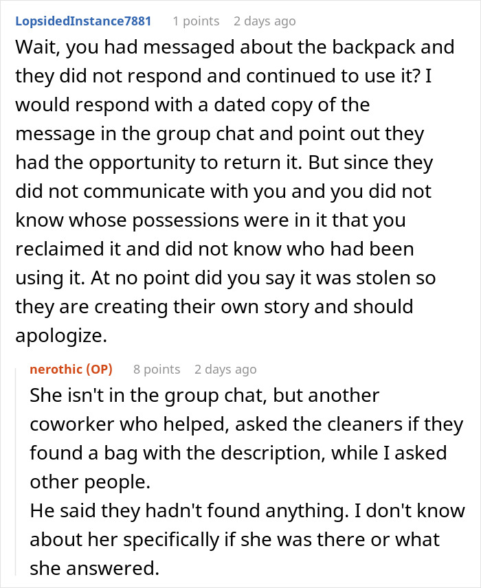 Cleaner Helps Herself To Teacher&rsquo;s Lost Backpack, Gets Mad When The Owner Helps Herself To It Too