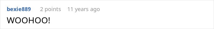 An enthusiastic comment, WOHOO!, relating to friends saving a woman's life from a childish BF. An enthusiastic comment, WOHOO!, relating to friends saving a woman's life from a childish BF.