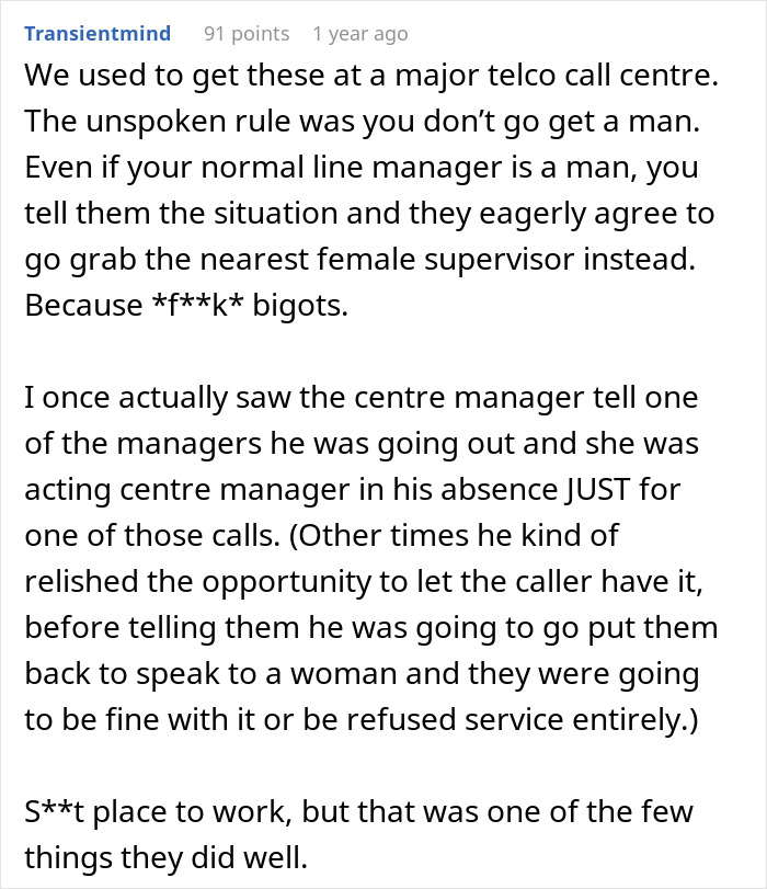 Customer Asks For A Man Instead, Gets A Lesson He Won't Forget Customer Asks For A Man Instead, Gets A Lesson He Won't Forget