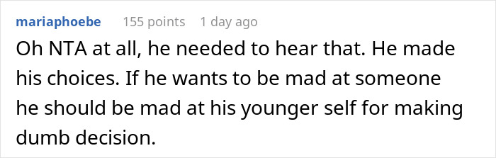A social media comment discussing a guy regretting his SAHM wife after having a 6th kid. A social media comment discussing a guy regretting his SAHM wife after having a 6th kid.