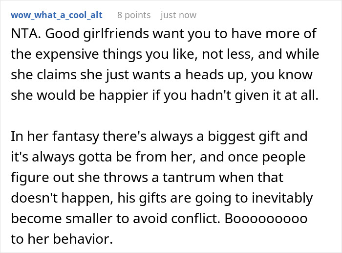 Woman Calls Boyfriend's Favorite Birthday Gift "Childish," His Twin Sister Doesn't Hold Back Woman Calls Boyfriend's Favorite Birthday Gift "Childish," His Twin Sister Doesn't Hold Back