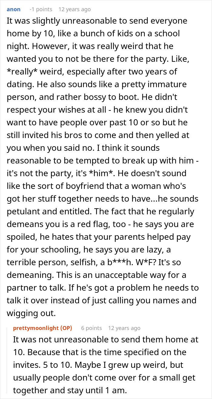An online friend advises a woman to break up with her childish BF due to his immaturity and disrespectful behavior. An online friend advises a woman to break up with her childish BF due to his immaturity and disrespectful behavior.