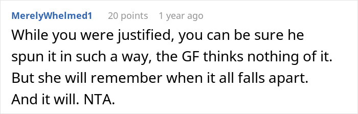 A screenshot showing a comment about a serial cheater hiding his secret kid from his new GF. A screenshot showing a comment about a serial cheater hiding his secret kid from his new GF.