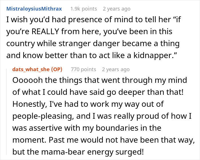 A screenshot of comments discussing xenophobic remarks and how a boomer's defeat was handled. A screenshot of comments discussing xenophobic remarks and how a boomer's defeat was handled.