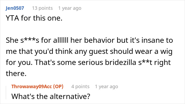 A woman's scary fixation over groom takes an unsettling turn a year later, a screenshot of the forum post.