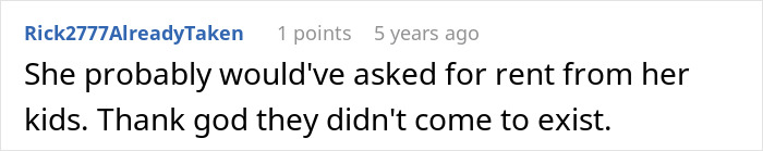 A comment about an entitled aunt asking for rent from her late sister's kids. A comment about an entitled aunt asking for rent from her late sister's kids.