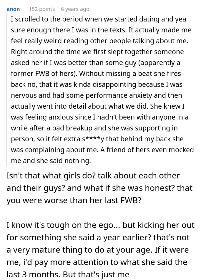 A detailed social media comment about a guy who met the one, and then accidentally peeked at her phone.