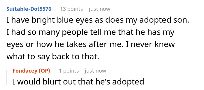 Mixed-race mom explains her blue-eyed kid to nosy strangers, sharing that her son is adopted. Mixed-race mom explains her blue-eyed kid to nosy strangers, sharing that her son is adopted.