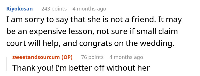 Woman Skips Best Friend's Wedding, Says It's Because She Wanted A Honeymoon, The Real Reason Is Much Worse