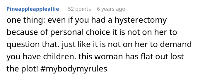 Woman Hides Hysterectomy From MIL For 18 Months, All Hell Breaks Loose When She Finally Finds Out Woman Hides Hysterectomy From MIL For 18 Months, All Hell Breaks Loose When She Finally Finds Out