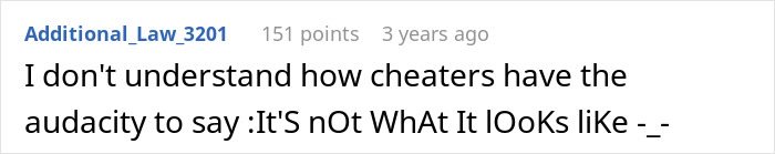 A woman sees her husband and sister completely naked, a comment criticizes cheaters. 