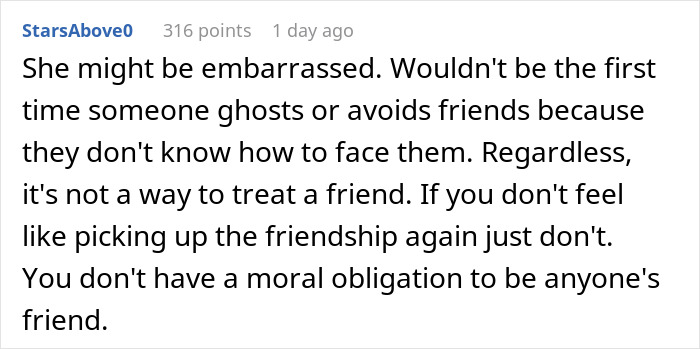 A comment about an influencer bestie who ghosts a bride on her wedding day, blocking her for no reason. A comment about an influencer bestie who ghosts a bride on her wedding day, blocking her for no reason.