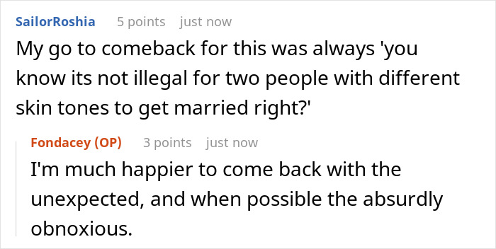 Reddit comments on a mixed-race mom's comebacks to nosy strangers about her blue-eyed kid. Reddit comments on a mixed-race mom's comebacks to nosy strangers about her blue-eyed kid.