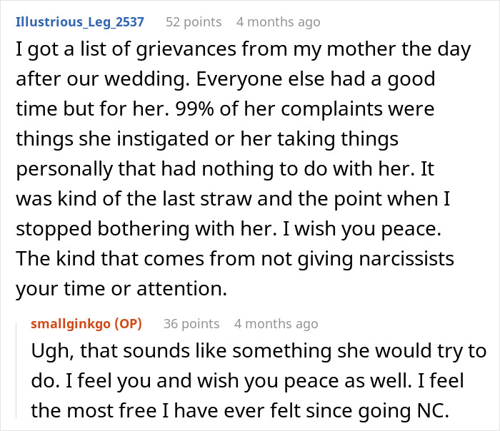 Wedding drama: mom takes over daughter's wedding dance floor. A user shares her mother's grievances after the wedding.