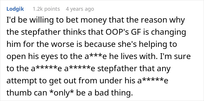 "Red Flags": Controlling Stepdad Livid About 22YO's Healthy Relationship, Threatens Homelessness "Red Flags": Controlling Stepdad Livid About 22YO's Healthy Relationship, Threatens Homelessness