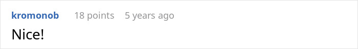 A comment expressing satisfaction that the annoying driver's BMW was taken away by cops.