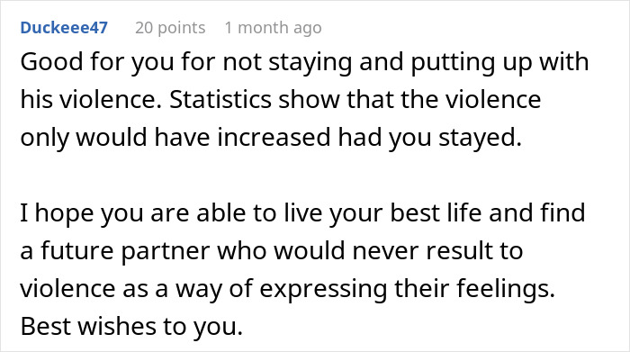 A comment about a woman questioning her fiancé's upset about football, discussing violence and finding a better partner. A comment about a woman questioning her fiancé's upset about football, discussing violence and finding a better partner.