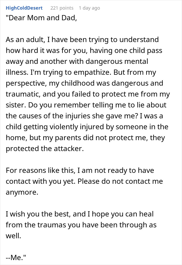 Guy Can't Believe Parents Want To Reconcile After They Ignored His Sister's Mental Health To Dangerous Levels Guy Can't Believe Parents Want To Reconcile After They Ignored His Sister's Mental Health To Dangerous Levels