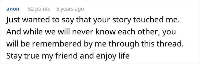 A heartfelt message from an anonymous user, offering remembrance and encouragement to a husband facing sad news to his wife. A heartfelt message from an anonymous user, offering remembrance and encouragement to a husband facing sad news to his wife.