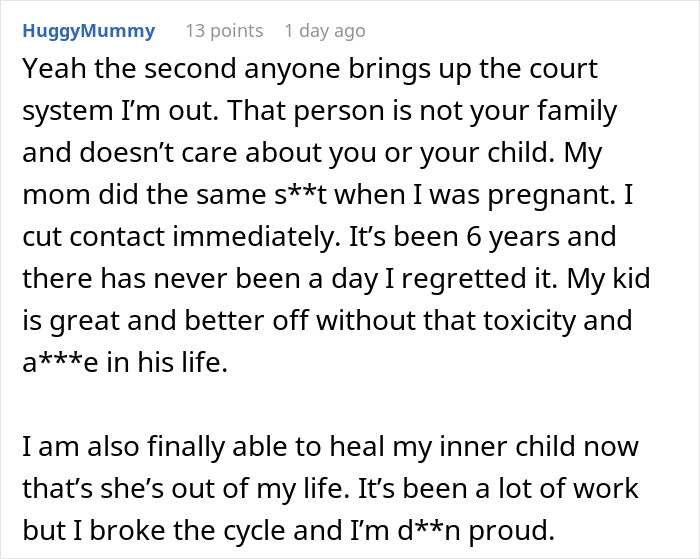 A Reddit comment sharing an experience similar to a delusional mom threatening to sue daughter over her dog. A Reddit comment sharing an experience similar to a delusional mom threatening to sue daughter over her dog.