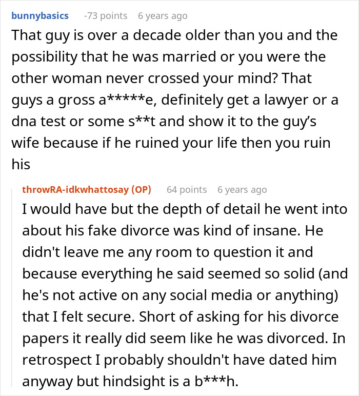 A Reddit comment advises a pregnant woman about to give birth to get a lawyer and DNA test after a nasty surprise. A Reddit comment advises a pregnant woman about to give birth to get a lawyer and DNA test after a nasty surprise.