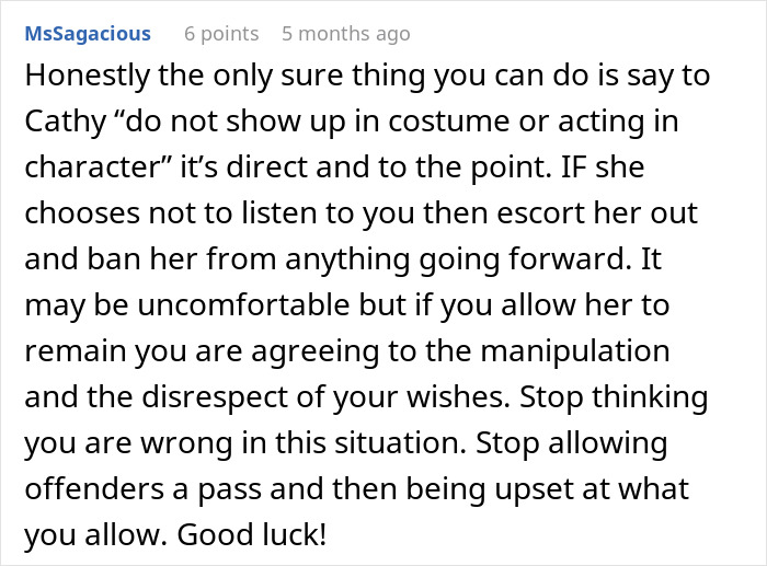 Suggestions for handling a stepmom who dresses up as a K-Pop character at a kid's birthday. Suggestions for handling a stepmom who dresses up as a K-Pop character at a kid's birthday.