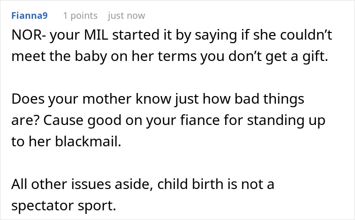 MIL Tries To Push Her Way Into DIL’s Delivery Room With A $1.4K Gift, Gets Snubbed By Son Instead MIL Tries To Push Her Way Into DIL’s Delivery Room With A $1.4K Gift, Gets Snubbed By Son Instead