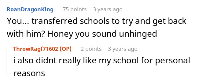 A woman complains about her cheating ex online, then her ex writes his own take on the same account.