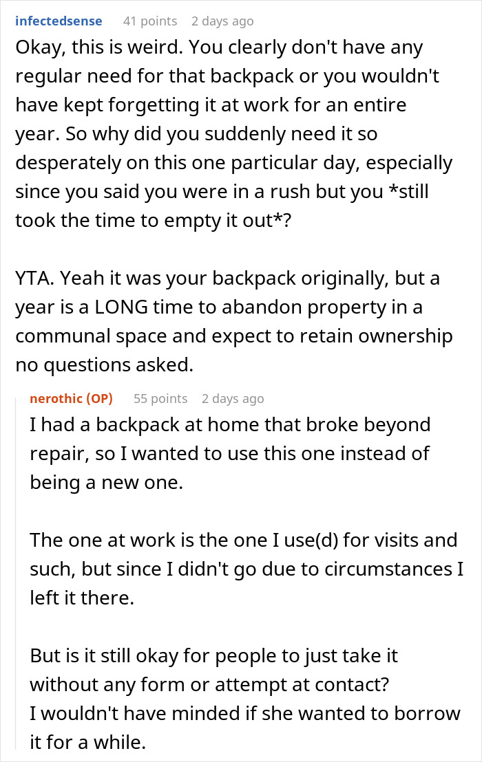Cleaner Helps Herself To Teacher&rsquo;s Lost Backpack, Gets Mad When The Owner Helps Herself To It Too