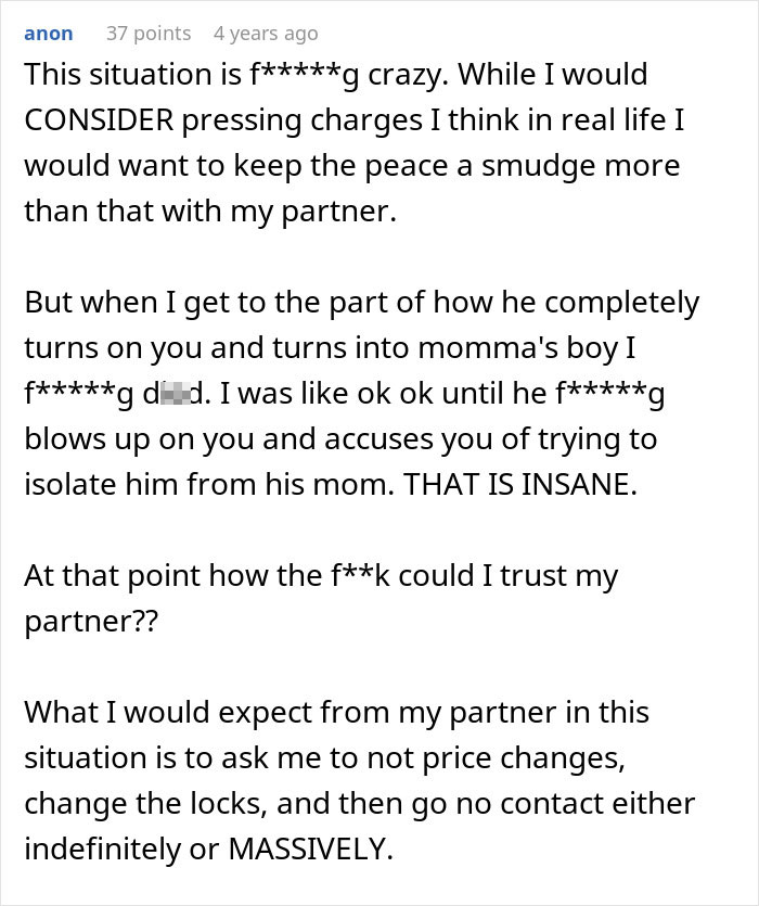 A Reddit comment from a user discussing a woman's plan to make her DIL have kids and how her husband reacted.