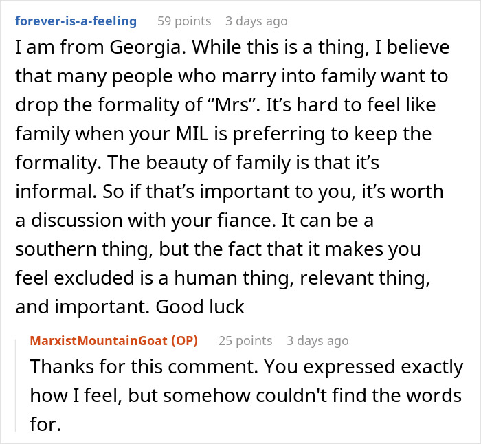 Woman Can&rsquo;t Stop Overthinking Why Her Future MIL Would Ask Her To Call Her By Her Last Name