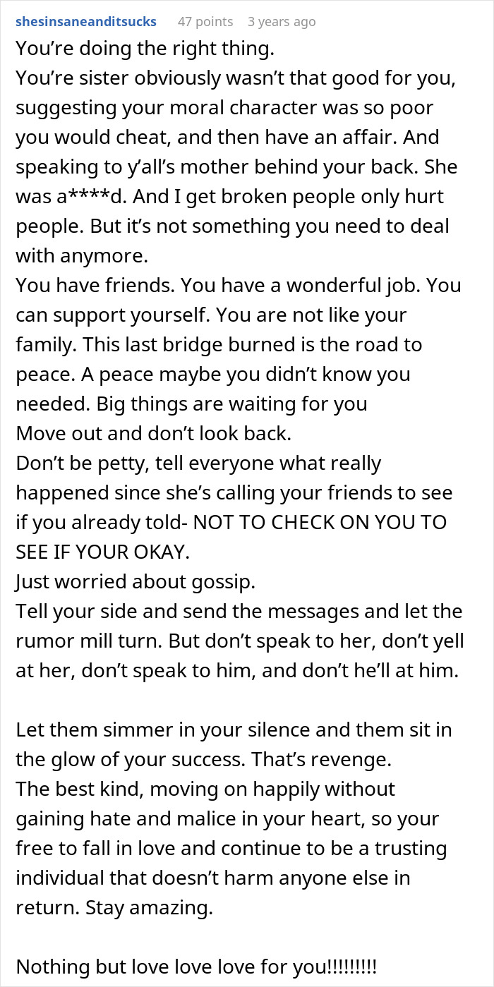 A woman walks into her home, discovers her husband and sister completely naked, a betrayal.