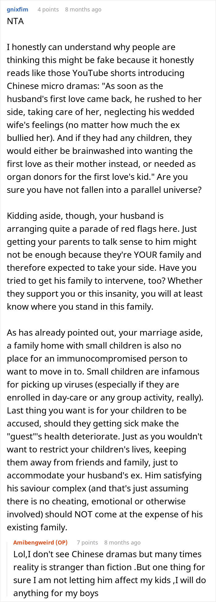 Husband Drops Everything To Help His Sick Ex Wife, Doesn't Care What His Current Wife Thinks Husband Drops Everything To Help His Sick Ex Wife, Doesn't Care What His Current Wife Thinks