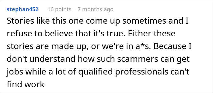 A software engineer expresses disbelief and frustration about a new hiring scam, questioning its legitimacy.