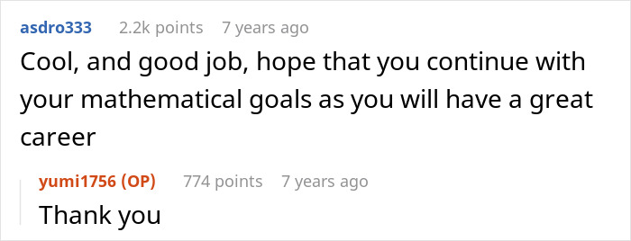 Screenshot of a comment thread showing support for the teenage girl after mom's sexist remarks. Screenshot of a comment thread showing support for the teenage girl after mom's sexist remarks.