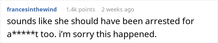 Comment suggesting narcissist mom should have been arrested for attack. Narcissist mom attacks daughter. Comment suggesting narcissist mom should have been arrested for attack. Narcissist mom attacks daughter.