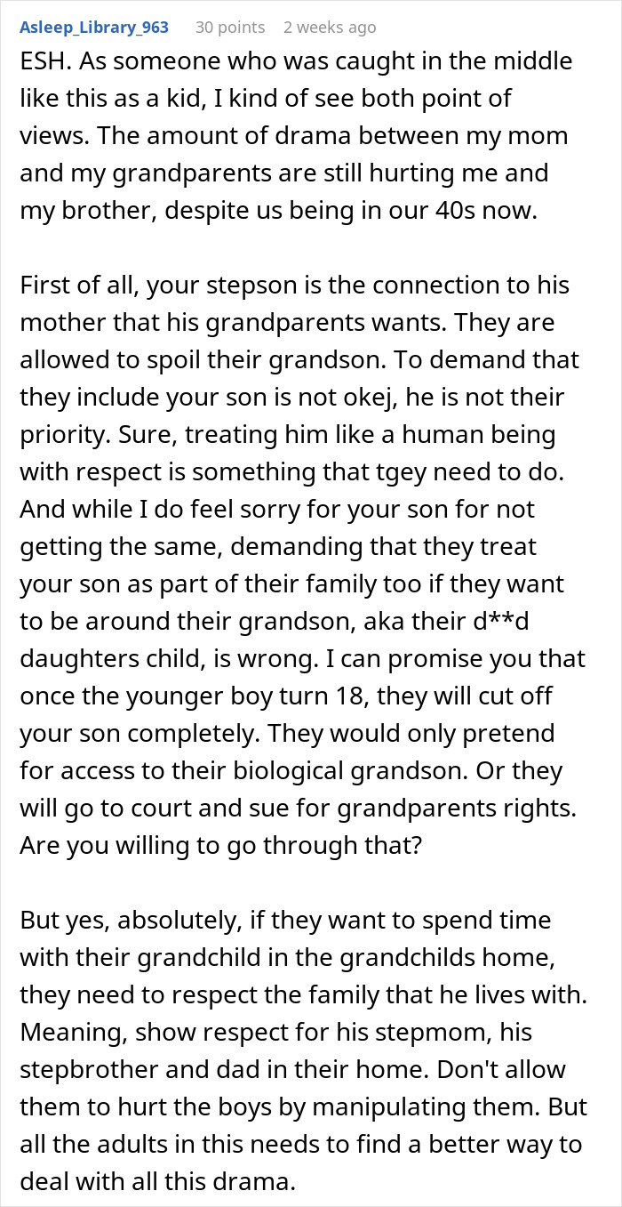 Woman Lets Her Husband Go Hard On His Ex-In-Laws After Her Son Starts Asking Painful Questions
