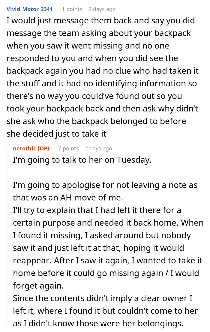 Cleaner Helps Herself To Teacher&rsquo;s Lost Backpack, Gets Mad When The Owner Helps Herself To It Too