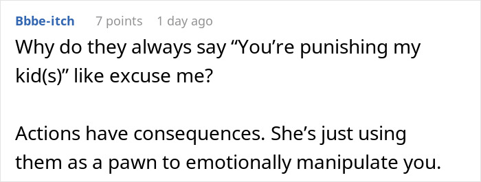 A comment on a single mom lying for a babysitter, discussing how using kids is emotional manipulation. A comment on a single mom lying for a babysitter, discussing how using kids is emotional manipulation.
